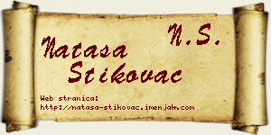 Nataša Štikovac vizit kartica